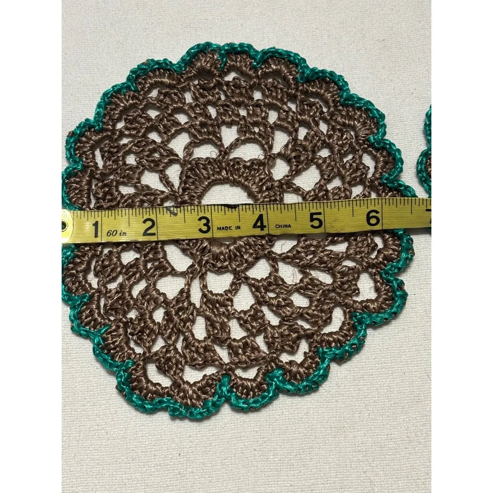 Lot of 2 Handmade Doilies